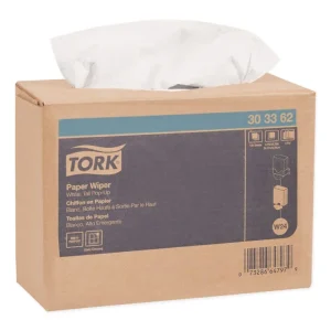 Multipurpose Paper Wiper, 4-Ply, 9.75 x 16.75, White, 125/Box, 8 Boxes/Carton