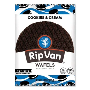 Wafels – Single Serve, Cookies And Cream, 1.16 Oz Pack, 12/box