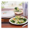 Bare Eco-Forward Paper Dinnerware Perfect Pak, ProPlanet Seal, Plate, 8.5″ dia, Green/Tan, 125/Pack, 2 Packs/Carton - Image 3