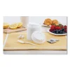 Optima Reclosable Lid, Fits 12 Oz To 24 Oz Foam Cups, White, 100/pack - Image 2
