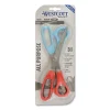 All Purpose Value Stainless Steel Scissors Three Pack, 8″ Long, 3″ Cut Length, Assorted Color Offset Handles, 3/Pack