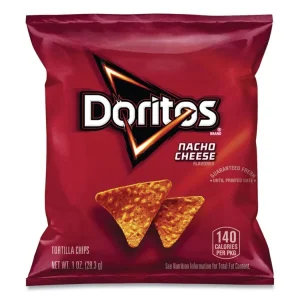 Nacho Cheese Tortilla Chips, 1 Oz Snack Bag, 50/carton, Ships In 1-3 Business Days