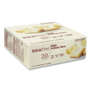 High Protein Bars, Lemon Delight, 2.1 Oz Bar, 10 Bars/carton, Ships In 1-3 Business Days