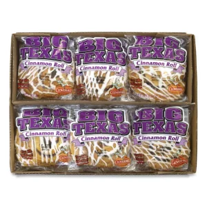 Big Texas Cinnamon Roll, 4 oz, 12/Carton, Ships in 1-3 Business Days