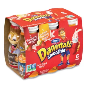Danimals Smoothies, Assorted Flavors, 3.1 Oz Bottle, 6/box, 6 Boxes/carton, Ships In 1-3 Business Days