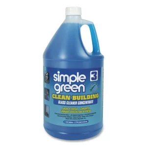 Clean Building Glass Cleaner Concentrate, Unscented, 1gal Bottle