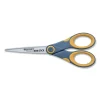 Non-Stick Titanium Bonded Scissors, 7″ Long, 3″ Cut Length, Gray/yellow Straight Handle