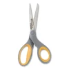 Titanium Bonded Scissors, 8″ Long, 3.5″ Cut Length, Gray/yellow Straight Handle - Image 3