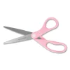 All Purpose Pink Ribbon Scissors, 8″ Long, 3.5″ Cut Length, Pink Straight Handle - Image 3