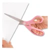 All Purpose Pink Ribbon Scissors, 8″ Long, 3.5″ Cut Length, Pink Straight Handle - Image 2