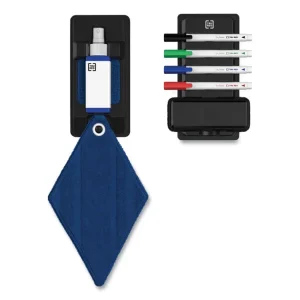 Dry Erase Marker, Pen-Style, Fine Bullet Tip, Assorted Colors, 4/kit