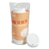 Plastic Hot Cup Lids, Fits 10 oz, 12 oz, 16 oz Cups, White, 50/Pack