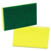 Medium-Duty Scrubbing Sponge, 3.6 X 6.1, 0.7" Thick, Yellow/green, 10/pack - Image 2