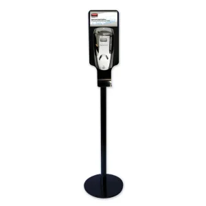 Tc Autofoam Touch-Free Hand Sanitzer Dispenser Stand, 14.96 X 14.96 X 58.87, Black