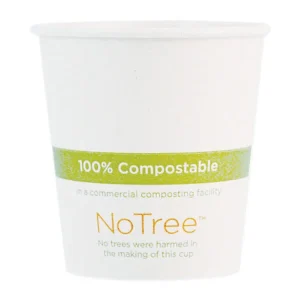 Notree Paper Hot Cups, 4 Oz, Natural, 1,000/carton