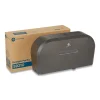 Jumbo Jr. Bathroom Tissue Dispenser, Double Roll, 22.1 x 4.8 x 12.1, Black