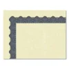 Metallic Border Certificates, 11 X 8.5, Ivory/blue With Blue Border, 100/pack - Image 3