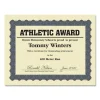 Metallic Border Certificates, 11 X 8.5, Ivory/blue With Blue Border, 100/pack