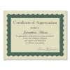 Metallic Border Certificates, 11 X 8.5, Ivory/green With Green Border, 100/pack - Image 2