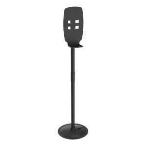 Floor Stand For Sanitizer Dispensers, Height Adjustable From 50″ To 60″, Black