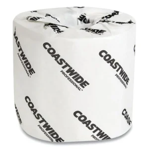 2-Ply Standard Toilet Paper, Septic Safe, White, 500 Sheets/Roll, 96 Rolls/Carton
