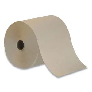 Hardwound Paper Towels, 1-Ply, 7.87″ x 350 ft, Natural, 12 Rolls/Carton