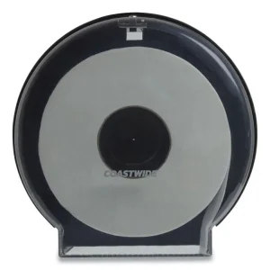 Jumbo Roll Toilet Paper Dispenser, 11.88 X 5.13 X 11, Translucent Smoke