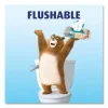 Flushable Wipes, 1-Ply, 5 x 7.2, Unscented, White, 40 Wipes/Tub, 4 Tubs/Pack - Image 2