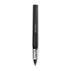 Roller Ball Pen, Stick, Fine 0.5 mm Needle Tip, Black Ink, Black/Clear Barrel, Dozen - Image 2