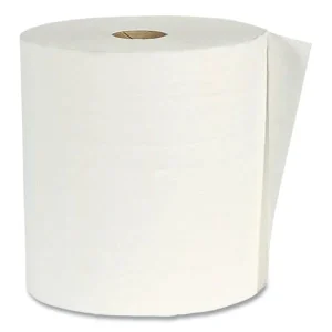 Hardwound Paper Towel Roll, Virgin Paper, 1-Ply, 7.88″ X 800 Ft, White, 6/carton