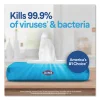 Disinfecting Wipes, Easy Pull Pack, 1-Ply, 8 x 7, Lemon Scent, White, 75 Towels/Box - Image 2