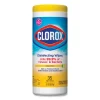 Disinfecting Wipes, 1-Ply, 7 x 8, Fresh Scent/Citrus Blend, White, 75/Canister, 3 Canisters/Pack - Image 2