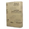 100 Percent Pcw Recycled Paper Towels, 1-Ply, 9 X 9, Natural, 250/pack, 16 Packs/carton - Image 3