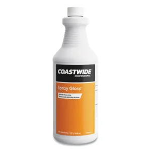 Spray Gloss Floor Finish And Sealer, Peach Scent, 0.95 L Bottle, 6/carton
