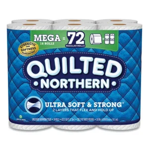 Ultra Soft And Strong Bathroom Tissue, Mega Rolls, Septic Safe, 2-Ply, White, 328 Sheets/roll, 18 Rolls/carton