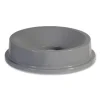 Round BRUTE Funnel Top Receptacle, For 32-Gallon Containers, 22.38" Diameter x 5h, Gray - Image 2