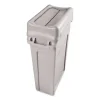 Swing Lid For Slim Jim Waste Container, Gray - Image 2