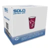Paper Hot Drink Cups in Bistro Design, 10 oz, Maroon, 300/Carton - Image 2
