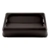 Swing Top Lid for Slim Jim Waste Containers, 11.38w x 20.5d x 5h, Black - Image 2