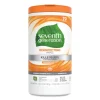 Botanical Disinfecting Wipes, 7 x 8, Lemongrass Citrus, 70 Count, 6/Carton