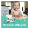 Free and Clear Baby Wipes, 7 x 7, Unscented, White, 64/Flip Top Pack, 12 Packs/Carton - Image 3
