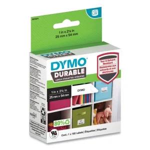LW Durable Multi-Purpose Labels, 1″ x 2.12″, 160 Labels/Roll
