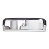 Twin 9″ Jumbo Tissue Dispenser, Classic, 19 x 5.25 x 12, Transparent Black Pearl - Image 3