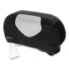 Twin 9″ Jumbo Bath Tissue Dispenser, Summit, 20.07 x 5.88 x 11.9, Black/Faux Stainless Steel