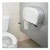 Twin 9″ Jumbo Bath Tissue Dispenser, Summit, 19.25 x 6 x 12.25, Faux Stainless Steel - Image 3