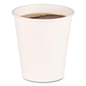 Paper Hot Cups, 12 oz, White, 50 Cups/Sleeve, 20 Sleeves/Carton