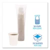 Paper Hot Cups, 12 oz, White, 50 Cups/Sleeve, 20 Sleeves/Carton - Image 2