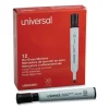 Dry Erase Marker, Broad Chisel Tip, Black, Dozen