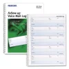 Follow-up Wirebound Voice Mail Log Book, One-Part (No Copies), 7.5 x 2, 5 Forms/Sheet, 500 Forms Total - Image 2