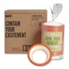 Heavy-Weight Paper Bowls, 12 Oz, White/orange, 125/pack, 4 Packs/carton - Image 3